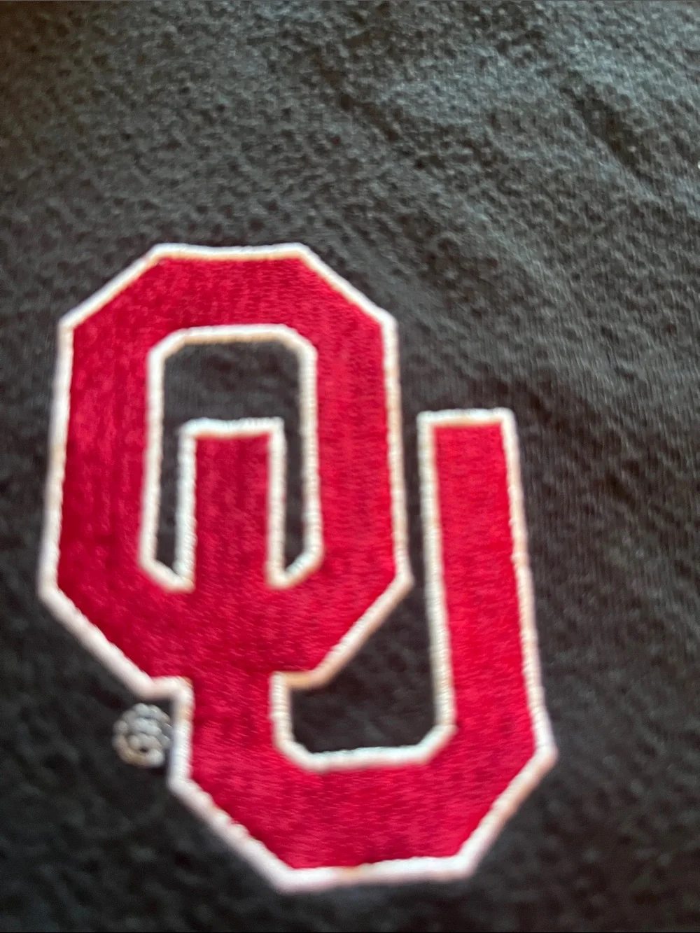 Jordan Black Quarter-Zip Pullover with Red OU Logo xxl